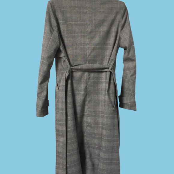 Kenneth Cole Woman's Dress Coat Grey Plaid S - Picture 2 of 3